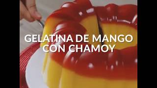 Gelatina de mango con Chamoy [upl. by Ainoda]