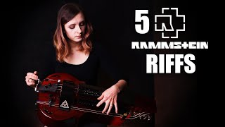 5 Rammstein riffs on hurdy gurdy [upl. by Maitilde]