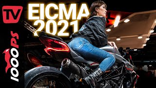 EICMA 2021  Alle Motorrad Neuheiten 2022 von der Messe Mailand  Rundgang mit den besten Highlights [upl. by Nive]