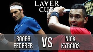 Roger Federer Vs Nick Kyrgios  Laver Cup 2018 Highlights HD [upl. by Asilanom]