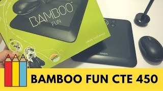 Bamboo Fun CTE 450  mesa digitalizadora [upl. by Witcher]