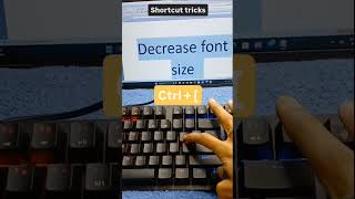 quotMS Word Font Size Shortcut Ctrl    Ka Magicquot shortcutkeys pctips [upl. by Minta]