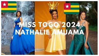 MISS TOGO 2024 NATHALIE AMUAMA IS THE NEW MISS OF BEAUTY TOGOLAISE africa misstogo2024 lome 2024 [upl. by Harbird]