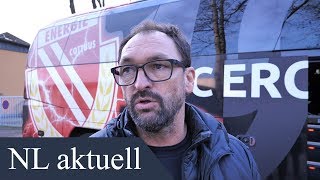 Landespokal Halbfinale ClausDieter Wollitz nach dem Spiel Union Fürstenwalde gegen Energie Cottbus [upl. by Ykcim132]