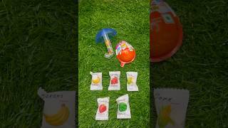 Chewy Candy 🍬 Kinder Joy Amrella Jems Popsicle shotrs youtubeshort shortsvideoviral [upl. by Kcirdahs887]