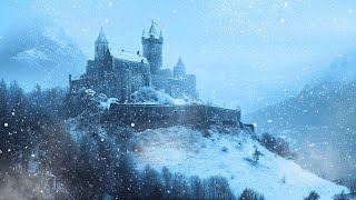 Fierce Blizzard Sound amp Strong Wind Sound for Sleeping┇Ice Blizzard┇Snowstorm on the Ancient Castle🏰 [upl. by Lightman]