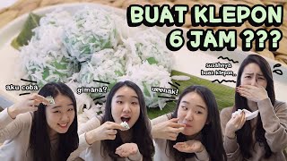 REAKSI ADIK KOREA NAGIH TERUS DIBUATIN KUE KLEPON yg LAGI VIRAL BANGET [upl. by Lilias]