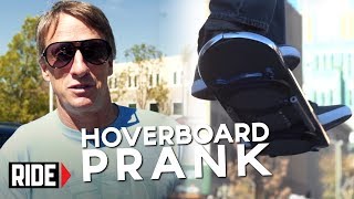 HUVr Tech  Tony Hawk Reveals Hoverboard Prank [upl. by Atiuqnahs]