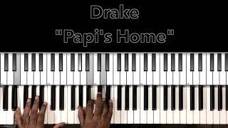 Drake quotPapis Homequot Piano Tutorial [upl. by Sumaes]