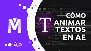 Cómo ANIMAR TEXTOS en After Effects FÁCIL [upl. by Zimmer238]