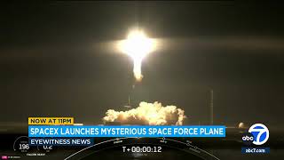 US militarys X37B space plane blasts off on secretive mission [upl. by Airotna]