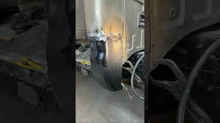 Fixing a 2000 f350 73 rockers cab corner seat painting doors and fenders [upl. by Alesiram]