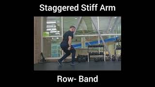 Staggered Stiff Arm Row Band [upl. by Rizika]