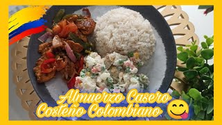 Delicioso Almuerzo Casero Costeño Colombiano  Cocina Con Nelu [upl. by Pickering]