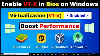 How to Enable Virtualization in Windows 10  2 Ways to Enable VTx in Bios Settings Easily [upl. by Anialeh]