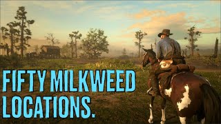 Red Dead Redemption II 50 Milkweed Locations [upl. by Chadbourne]