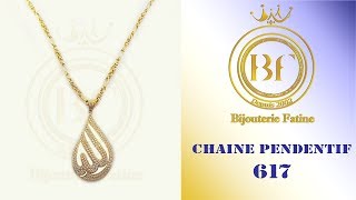 Chaine Pendentif 617 en Or 18 Carats [upl. by Gamaliel298]