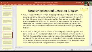 Introduction to Zoroastrianism Class 3 [upl. by Brittni]