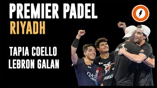 Tapia Coello vs Lebron Galan  Final Premier Padel  Riyadh  Reaccionando en vivo [upl. by Acissj]