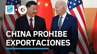 China prohíbe exportaciones de minerales clave a EE UU en represalia a restricciones tecnológicas [upl. by Enelak117]