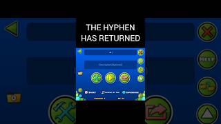 HOW TO MAKE A HYPHEN IN GEOMETRY DASH niceicegd geometrydash gdcommunity [upl. by Ris739]