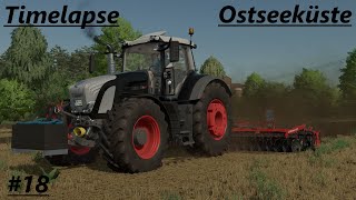 LS22 Timelapse Ostseeküste 18 Scheiben mit dem Fendt 936 SCR [upl. by Ecyak412]