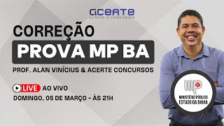 Correção da Prova do Concurso MP BA [upl. by Yssep793]