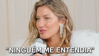 Gisele Bündchen falando sobre sua dificuldade em falar inglês legendado [upl. by Gulick]