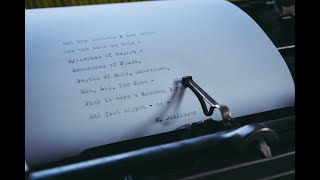 Writing Poetry on a 100yearsold Typewriter  ASMR [upl. by Gothart]