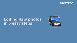 How to edit RAW photo files with Sony Image Data Converter [upl. by Adnorrahs]