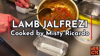 Lamb Jalfrezi being cooked by me at East Takeaway  Misty Ricardos Curry Kitchen [upl. by Donal]