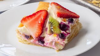 Puff Pastry Fruit Pizza [upl. by Mathilda]