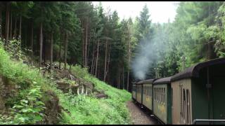 Die deutschen SchmalspurbahnenFichtelbergbahn Mitfahrtsteam train quotunter Dampfquot Dampflokspektakel [upl. by Maxi]