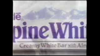 1990 Nestle Alpine White Candy Bar Commercial [upl. by Knoll]