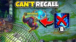 League of Legends but I cant return to base NO RECALL CHALLENGE [upl. by Ahtnamas]