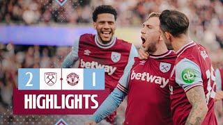 West Ham 21 Manchester United  Late Penalty Secures The Three Points  Premier League Highlights [upl. by Claud]