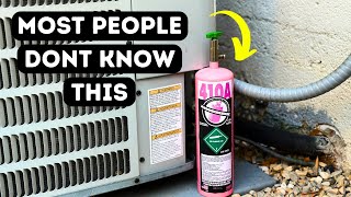 How To Add Refrigerant To Your Air Conditioner R410A amp R22 [upl. by Arahk]