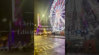 VLOGMAS Post 1 Memories of Christmas in Edinburgh Scotland shorts shortsvideo travelvlog [upl. by Mahla]