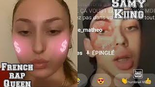 Frenchrapqueen en live fusionne avec SamyKiing qui termine Ticha 😱 [upl. by Brigg]