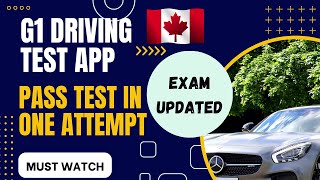 G1 Genius app  Pass G1 test Ontario 2023  written driving test app  Canada driving test 2023 [upl. by Narak]