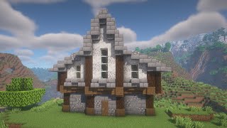 Minecraft  How to A Calcite and Stone Starter House In Minecraft 120 Tutorial [upl. by Nanni]