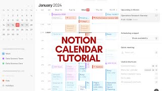 Notion calendar tutorial  How to calendar blocking using notion [upl. by Ydnih]