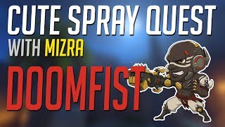 OVERWATCH Cute Spray Quest  Doomfist [upl. by Ttenaj]