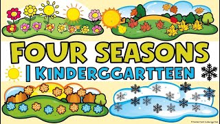 Four Seasons for Kids  Learn Four Seasons Names in English  Fun Educational Video for Kindergarten [upl. by Bonn560]