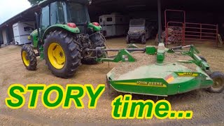 STORY TIME amp THE JOHN DEERE 5101ðŸ¤”ðŸ¤”ðŸ¤”at Hollis Farms [upl. by Kielty662]