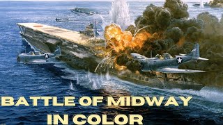 The Battle of Midway in Colour The most decisive carrier battle of the Pacific campaign [upl. by Smaj]