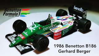 Benetton B186 F1 1986 GBerger escala 143 [upl. by Tingley]