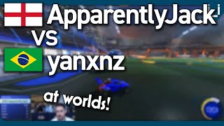 ApparentlyJack vs yanxnz  LIVE from RLCS  1v1 Showmatch [upl. by Kursh84]