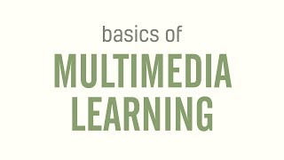 Basics of Multimedia Learning [upl. by Lyell]