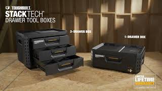 TOUGHBUILT Stacktech® Drawer Tool Boxes  TBB1D703  TBB1D301 [upl. by Arayc]